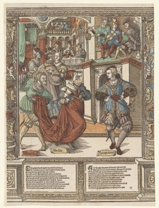 Het bal by Cornelis Anthonisz., created 1541, in paper; woodcut (process); hand coloring. Download this artwork as a high-resolution wallpaper for desktop, tabl — Cornelis Anthonisz. Wallpaper