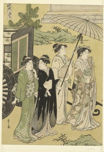 Het bezoek by Hosoda Eishi, created 1788 - 1792, in paper; color woodcut. Download this artwork as a high-resolution wallpaper for desktop, tablet, or mobile.