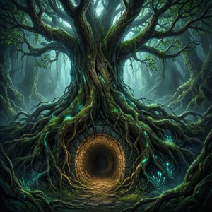 A magical wallpaper revealing the tunnel under the Whomping Willow.