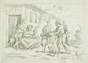 Homer by Pierre Nolasque Bergeret, created 1804–06, in Lithograph on paper. Download this artwork as a high-resolution wallpaper for desktop, tablet, or mobile.