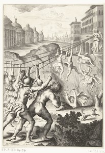 Hoop by Cornelis Bloemaert (II), created 1640, in paper; engraving. Download this artwork as a high-resolution wallpaper for desktop, tablet, or mobile. — Cornelis Bloemaert (II) Wallpaper