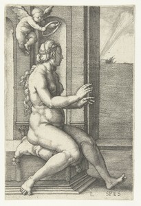 Hoop by Lucas van Leyden, created 1530, in paper; engraving. Download this artwork as a high-resolution wallpaper for desktop, tablet, or mobile. — Art Picture