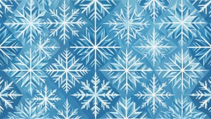 A minimalist pattern of ice crystals and snowflakes.