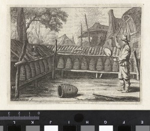 Imker by Gerbrand van den Eeckhout, created 1631 - 1668, in paper; etching. Download this artwork as a high-resolution wallpaper for desktop, tablet, or mobile. — Gerbrand van den Eeckhout Wallpaper