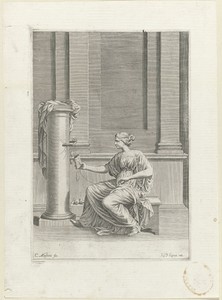 Industria by Johann Friedrich Greuter, created 1640, in paper; engraving. Download this artwork as a high-resolution wallpaper for desktop, tablet, or mobile. — Johann Friedrich Greuter Wallpaper