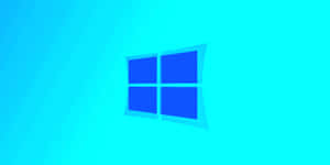 Windows-logotyp på cyan gradientbakgrund med ljusstrålar — Fryst Bakgrundsbilder