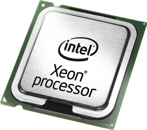 Intel Xeon processor chip with brushed metal top and green circuit board. — Processor Wallpaper