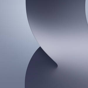 Abstract minimalist design with flowing blue curves and soft shadows.