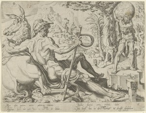 Issachar by Dirck Volckertsz. Coornhert, created 1550, in paper; etching; engraving. Download this artwork as a high-resolution wallpaper for desktop, tablet, o — Dirck Volckertsz. Coornhert Wallpaper