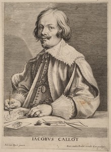 Jacques Callot by Lucas Vorsterman (I), in engraving. Download this artwork as a high-resolution wallpaper for desktop, tablet, or mobile. — Lucas Vorsterman (I) Wallpaper