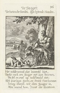 Jager by Caspar Luyken, created 1694, in paper; etching. Download this artwork as a high-resolution wallpaper for desktop, tablet, or mobile. — Art Wallpaper