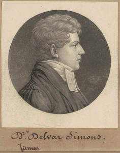 James Dewar Simons by Charles B. J. Févret de Saint-Mémin, created 1809, in mezzotint and engraving in black on wove paper mounted to brown wove paper. Download