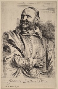 Jan Snellinx by Anthony van Dyck, created probably 1626/1641, in etching. Download this artwork as a high-resolution wallpaper for desktop, tablet, or mobile. — Painting Picture