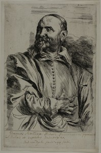 Jan Snellinx by Anthony van Dyck, created 1630/33, in Etching in black on ivory laid paper. Download this artwork as a high-resolution wallpaper for desktop, ta