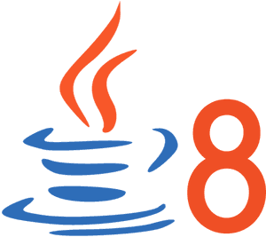 Coffee cup icon with steam and number eight