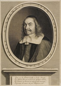 Jean Loret by Robert Nanteuil, created 1658, in Engraving on paper. Download this artwork as a high-resolution wallpaper for desktop, tablet, or mobile. — Illustration Background