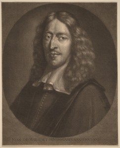 Johan de Wit by Abraham Bloteling, in mezzotint on laid paper. Download this artwork as a high-resolution wallpaper for desktop, tablet, or mobile. — Abraham Bloteling Wallpaper