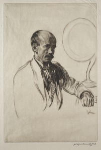 John Bone by Muirhead Bone, created 1934, in drypoint. Download this artwork as a high-resolution wallpaper for desktop, tablet, or mobile. — Art Picture
