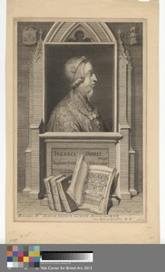 John Gower by George Vertue, in Line engraving on medium, slightly textured, cream laid paper. Download this artwork as a high-resolution wallpaper for desktop, — Art Picture