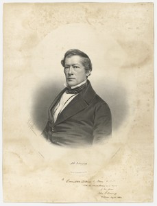 John Pendleton Kennedy by Leopold Grozelier, created c. 1850-53, in Lithograph on paper. Download this artwork as a high-resolution wallpaper for desktop, table — Leopold Grozelier Wallpaper