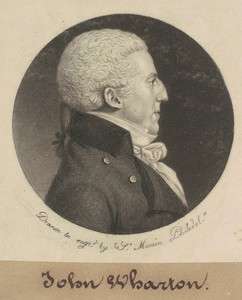 John Wharton by Charles B. J. Févret de Saint-Mémin, created 1799, in mezzotint and engraving in black on wove paper mounted to brown wove paper. Download this — Art Picture