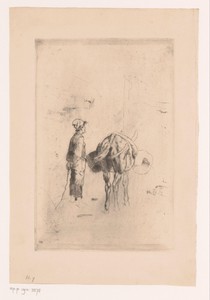 Jonge ezeldrijver by Alfred Hubert, created 1869, in paper; etching; intaglio printmaking technique. Download this artwork as a high-resolution wallpaper for de — Alfred Hubert Wallpaper