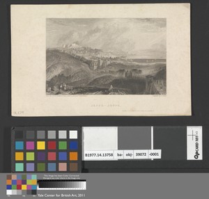 Joppa by Edward Francis Finden, in Etching and engraving on medium, slightly textured, cream wove paper. Download this artwork as a high-resolution wallpaper fo — Art Picture