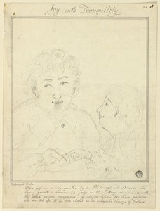 Joy with Tranquility by George Woodward, created n.d., in Graphite, with pen and brown ink (recto), and graphite tracing (verso), on ivory wove paper. Download — George Woodward Wallpaper