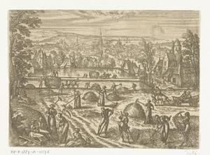 Juli by Pieter van der Borcht (I), created 1545 - 1608, in paper; etching. Download this artwork as a high-resolution wallpaper for desktop, tablet, or mobile. — Pieter van der Borcht (I) Wallpaper