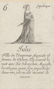 Julia Caesaris maior by Stefano della Bella, created 1620 - 1664, in paper; etching. Download this artwork as a high-resolution wallpaper for desktop, tablet, o — Stefano della Bella Wallpaper