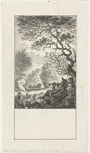 Juni by Simon Fokke, created 1722 - 1784, in paper; etching. Download this artwork as a high-resolution wallpaper for desktop, tablet, or mobile. — Simon Fokke Wallpaper