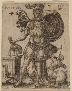 Jupiter by Abraham de Bruyn, created 1569, in etching and engraving on laid paper. Download this artwork as a high-resolution wallpaper for desktop, tablet, or — Abraham de Bruyn Wallpaper