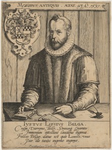 Justus Lipsius by Bartholomeus Willemsz. Dolendo, created 1591, in engraving. Download this artwork as a high-resolution wallpaper for desktop, tablet, or mobil — Bartholomeus Willemsz. Dolendo Wallpaper