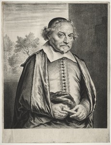 Justus Vondel by Jan Lievens, created 1644–50, in etching. Download this artwork as a high-resolution wallpaper for desktop, tablet, or mobile. — Jan Lievens Wallpaper
