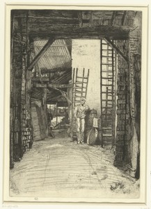 Kalkbrander by James McNeill Whistler, created 1859, in Japanese paper; etching. Download this artwork as a high-resolution wallpaper for desktop, tablet, or mo — Art Picture