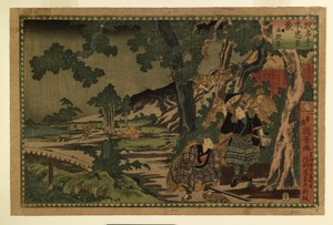 Kanadehon chushingura by Utagawa Kuniyoshi, created 1854-55 (late Edo), in mulberry paper, pigments. Download this artwork as a high-resolution wallpaper for de — Utagawa Kuniyoshi Wallpaper