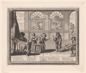 Kindertijd by Abraham Bosse, created 1636, in paper; etching; engraving. Download this artwork as a high-resolution wallpaper for desktop, tablet, or mobile. — Portrait Background