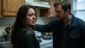 A couple in conflict, raw emotion and frustration
