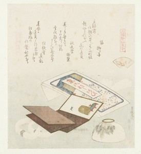 Kleur schelp by Katsushika Hokusai, created 1821, in paper; color woodcut; blind-stamped. Download this artwork as a high-resolution wallpaper for desktop, tabl — Katsushika Hokusai Wallpaper