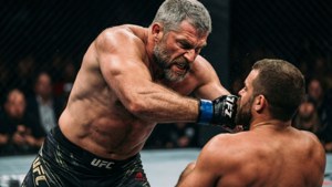 Gray Maynard delivering a decisive right hook inside the UFC octagon.