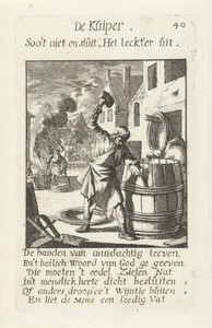 Kuiper by Jan Luyken, created 1694, in paper; etching. Download this artwork as a high-resolution wallpaper for desktop, tablet, or mobile. — Art Wallpaper