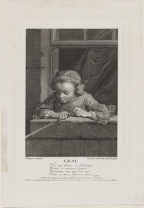 L'Eau (Water) by Élisabeth Lépicié, created 1740s, in etching and engraving on laid paper. Download this artwork as a high-resolution wallpaper for desktop, tab — Élisabeth Lépicié Wallpaper