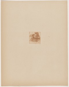 La bailli by Félicien Rops, created 1895, in softground etching in red-brown on heavy japan paper. Download this artwork as a high-resolution wallpaper for desk — Félicien Rops Wallpaper