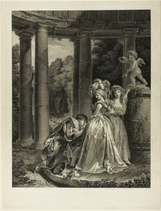 La Déclaration (The Declaration) by Charles Clement Bervic, created c. 1786-1800, in Engraving on laid paper. Download this artwork as a high-resolution wallpap — Illustration Wallpaper