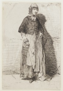 La Mère Gérard by James McNeill Whistler, created 1858, in Etching; ink on paper. Download this artwork as a high-resolution wallpaper for desktop, tablet, or m — Portrait Background