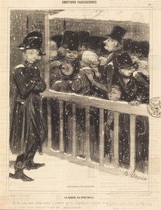 La Queue au spectacle by Honoré Daumier, created 1840, in lithograph on newsprint. Download this artwork as a high-resolution wallpaper for desktop, tablet, or — Honoré Daumier Wallpaper