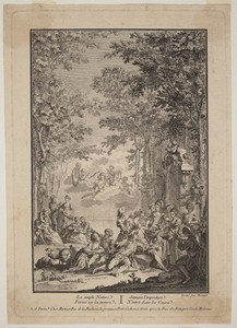 La simple Nature by François Nicolas Martinet, in etching on laid paper. Download this artwork as a high-resolution wallpaper for desktop, tablet, or mobile. — François Nicolas Martinet Wallpaper
