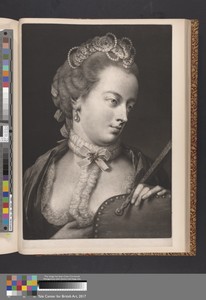 Lady elegantly attired by Thomas Frye, in Mezzotint on medium, slightly textured, cream laid paper. Download this artwork as a high-resolution wallpaper for des — Thomas Frye Wallpaper