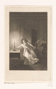 Lady Macbeth by Daniel Nikolaus Chodowiecki, created 1778, in paper; etching. Download this artwork as a high-resolution wallpaper for desktop, tablet, or mobil — Daniel Nikolaus Chodowiecki Wallpaper