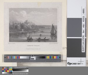 Lambeth Palace by Edward Francis Finden, in Engraving. Download this artwork as a high-resolution wallpaper for desktop, tablet, or mobile. — Art Picture
